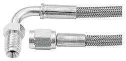 #3 Braided Steel Hose - Straight -3 AN / 90 Degree 3/8"-24 Inverted Flare Ends