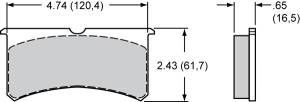 Wilwood Billet / Forged Narrow Superlite Pads (7416)