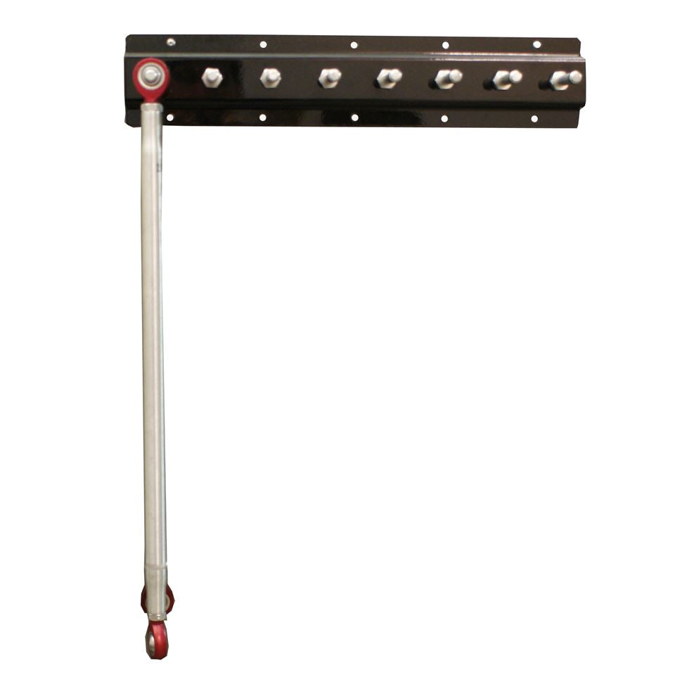 HRP Wall Mount Upper Radius Rod Rack - 20 in Long - 16 Capacity - White