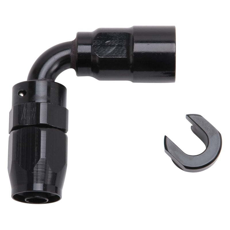 Russell Hose End - 90° - 6 AN to EFI 3/8 Push-On Quick Disconnect