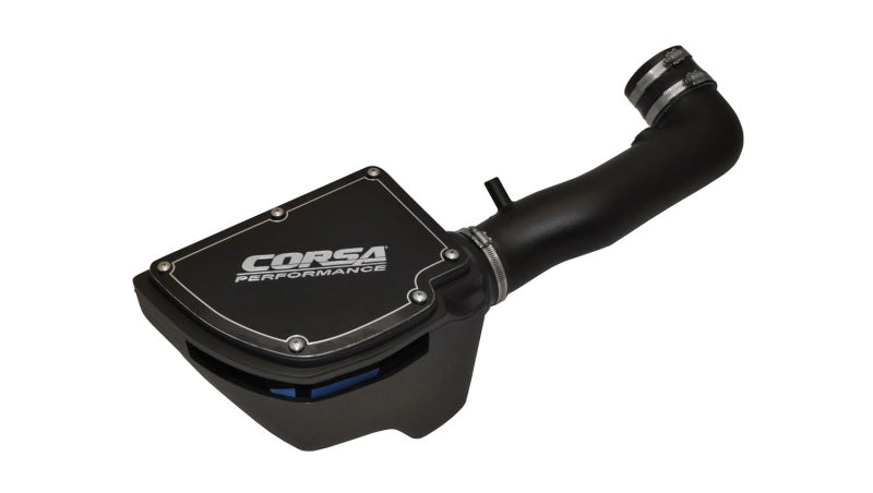 Corsa PowerCore Closed Box Air Induction System - Maintenance Free Filter - Black/Blue Filter - 3.6 L - Jeep Wrangler JK 2012-18