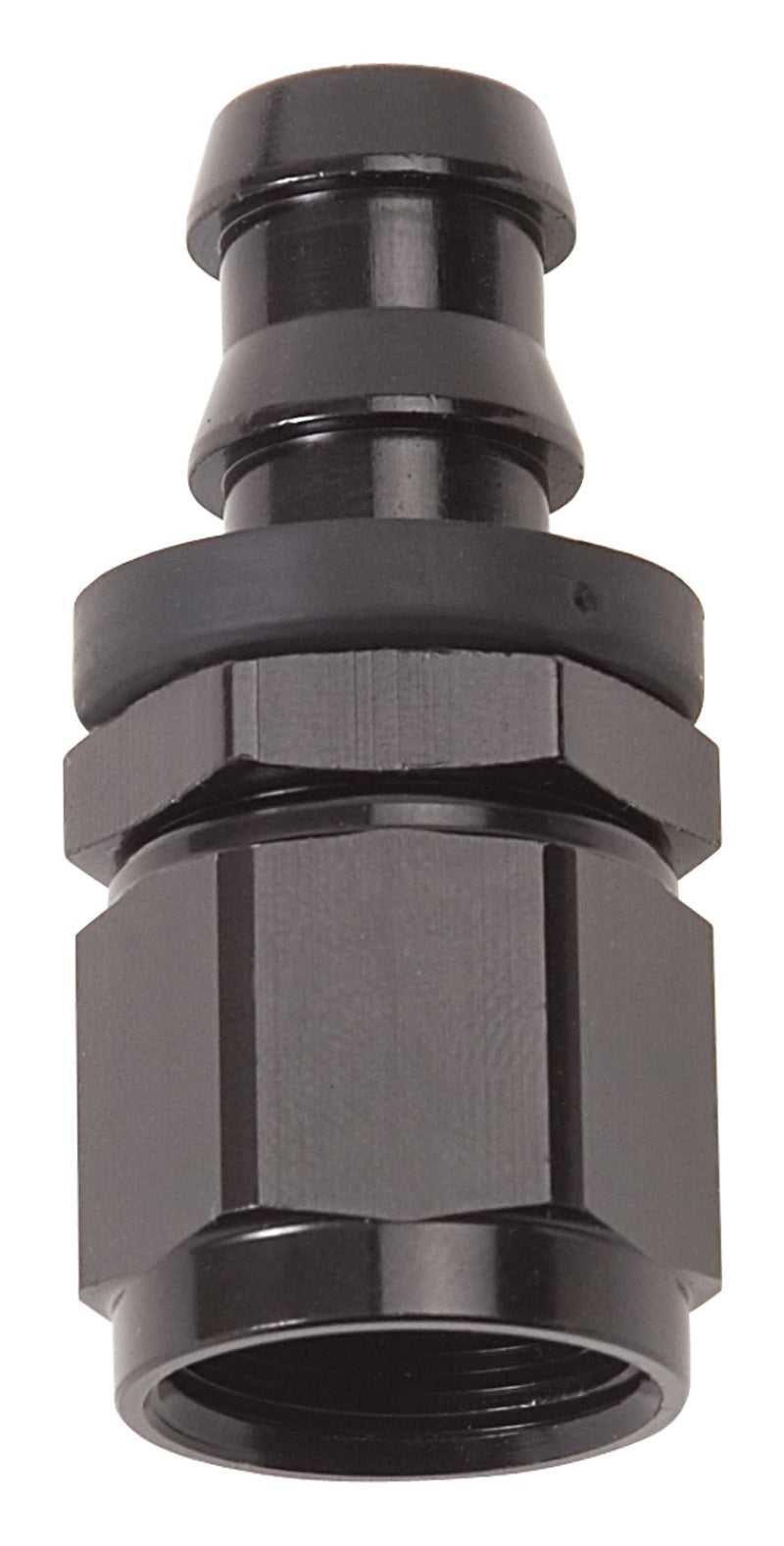 Russell Twist-Lok Straight Hose End -10 AN - Black