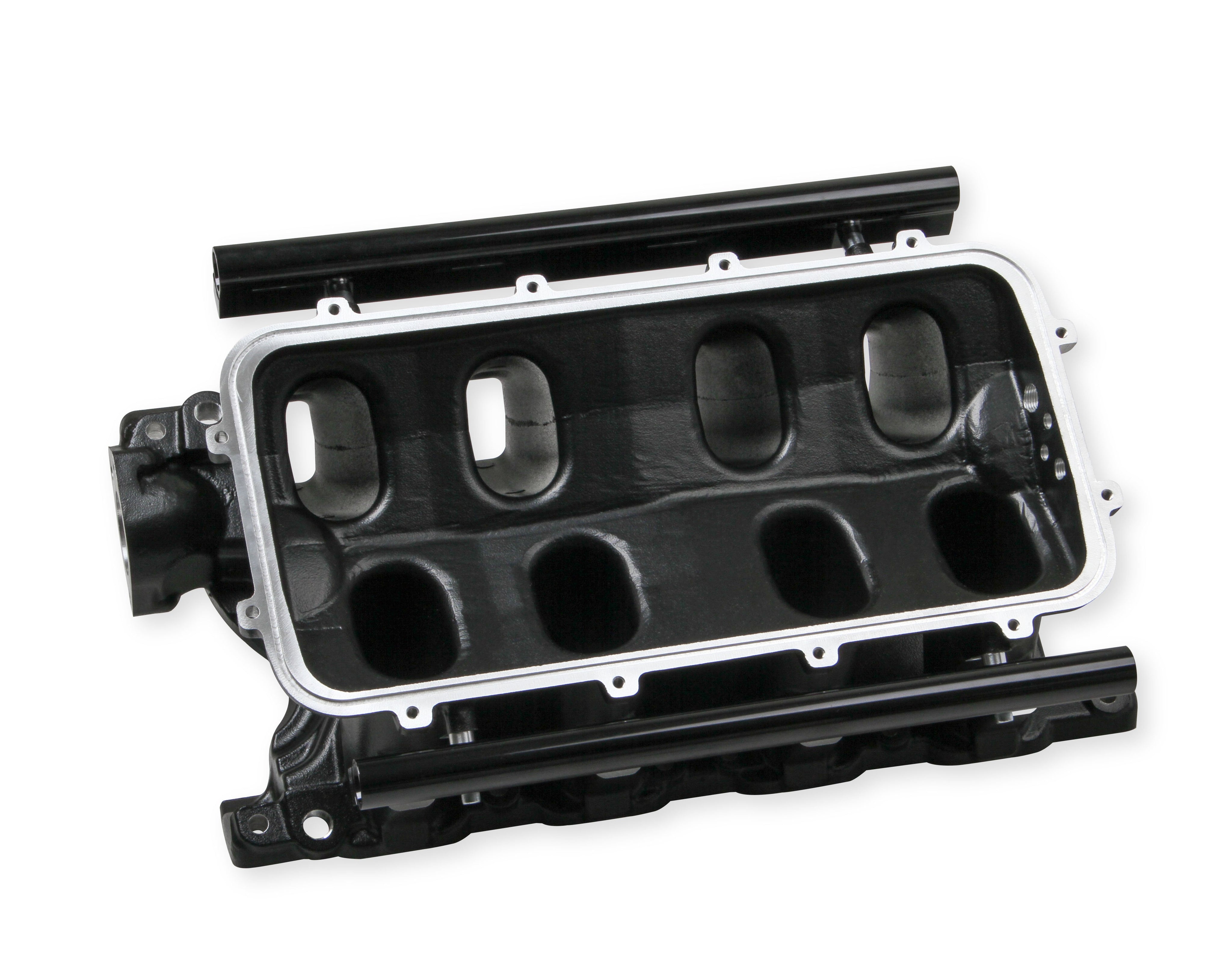 Holley EFI Hi-Ram EFI Intake Manifold Kit - 105 mm Throttle Body Flange - Black - 351W Small Block Ford