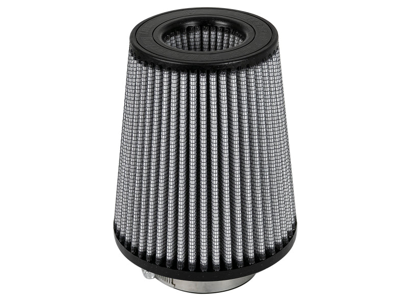 aFe Power Magnum FLOW Pro DRY S Conical Air Filter Element - 6 in Base - 4-1/2 in Top - 3 in Flange - 7 in Tall - White