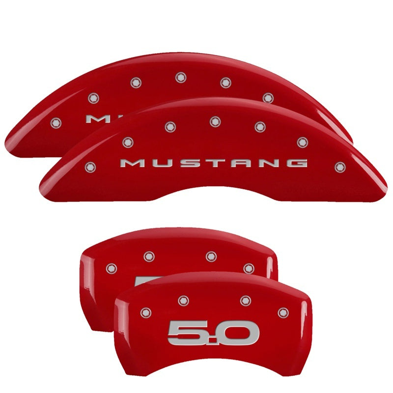 MGP Caliper Covers 15- Mustang GT Caliper Covers Red