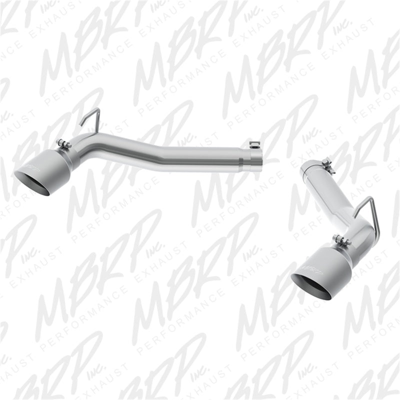 MBRP Axle-Back Exhaust System - 3" Diameter - Dual Rear Exit - 4" Polished Tip - Steel - Aluminized - GM V6