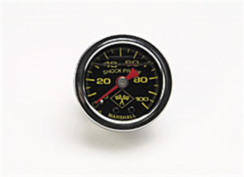 Russell 0-100 psi Fuel Pressure Gauge Black Face/Chrome Case