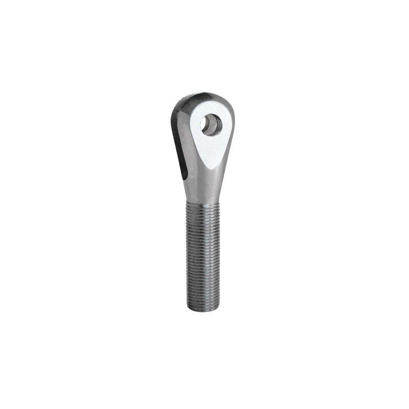 QA1 Clevis Steel Rod End - 3/8 in Bore - 3/4-16 in Right Hand Male Thread - 3/8 in Slot - Zinc Plated