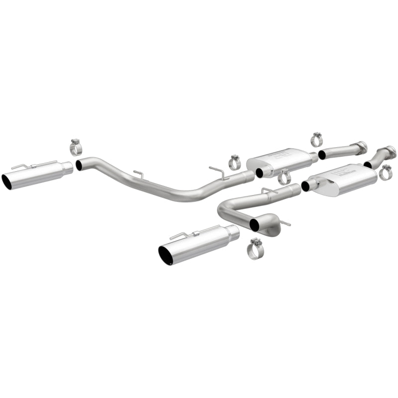 Magnaflow Street Series Cat-Back Exhaust System - 2-1/2 in Diameter - 3-1/2 in Tips - Ford Modular - Ford Mustang 1999-2004 15644