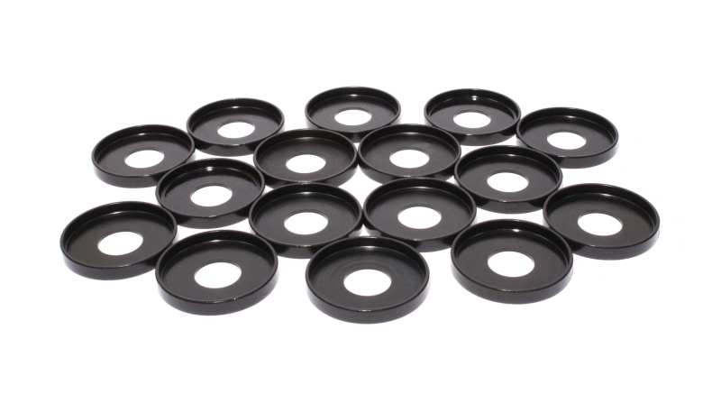 Comp Cams Valve Spring Cups - Outside,Steel,.060" Thick,1.58 "O.D.,.640 "I.D.,1.475 "Spring O.D.,Set of 16