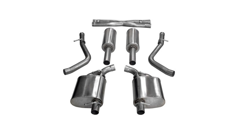 Corsa Performance Xtreme Exhaust System Cat Back 2-1/2" Diameter Stock Tips - Stainless