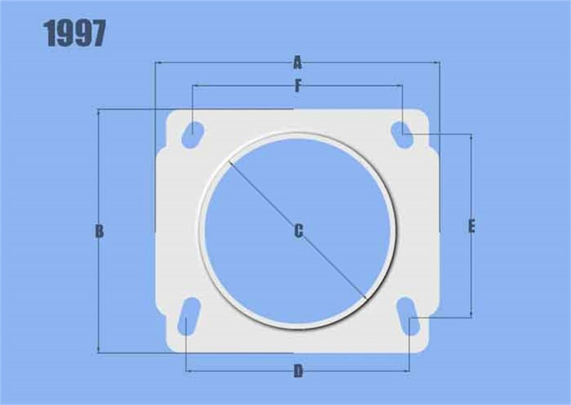 Vibrant Performance Mass Air Flow Sensor Adapter Plate for Nissan