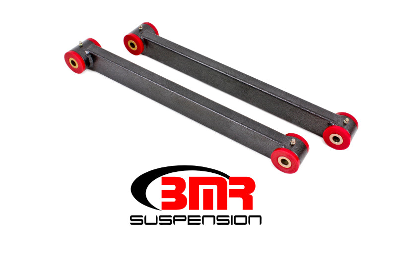 BMR Suspension Tubular Lower Boxed Trailing Arm - Polyurethane Bushings - Black Powder Coat - Ford Mustang 2005-14 - Pair