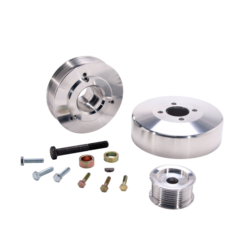 BBK 3 Piece Aluminum Pulley Kit - 97-03 Ford 4.6/5.4L