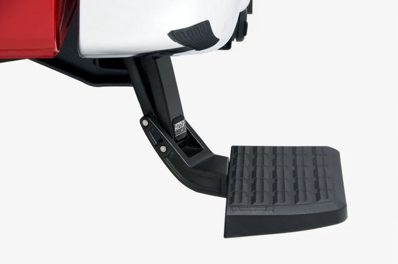 AMP Research BedStep Bumper Mount Step Board - Black - Ford Fullsize Truck 1999-2014