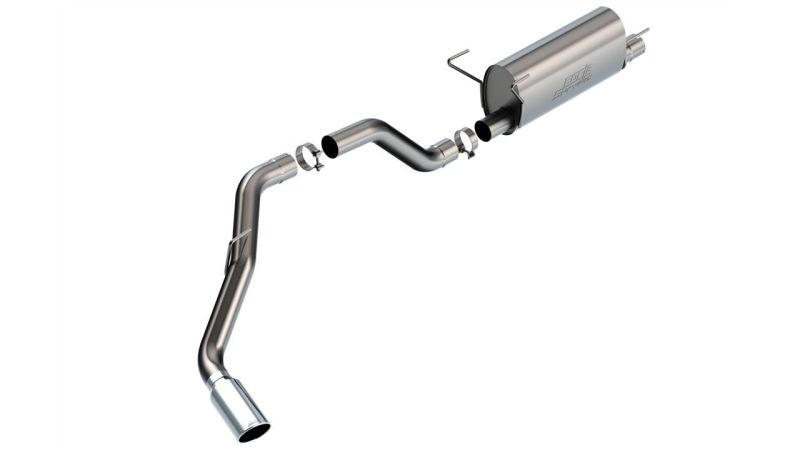 Borla S-Type Cat-Back Exhaust System - 3-1/2 in Diameter - Single Side Exit - 5 in Polished Tip - Stainless - Dodge Ram Fullsize Truck 2019-22