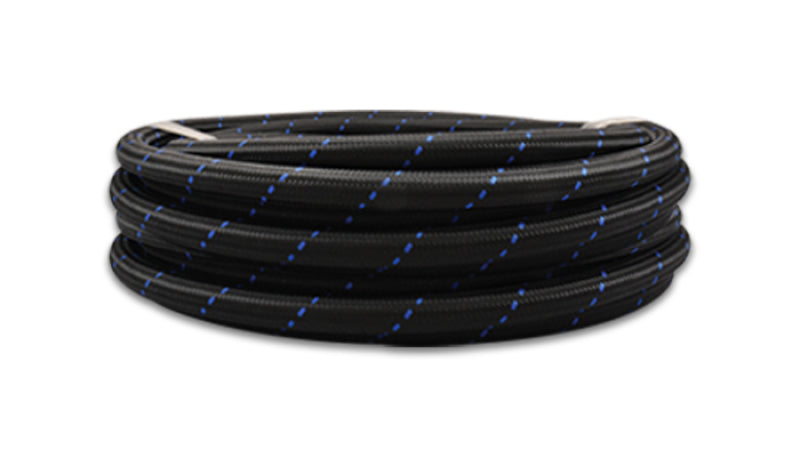 Vibrant Performance 10 Ft. Roll -4 Black Blue Nylon Braided Flex Hose