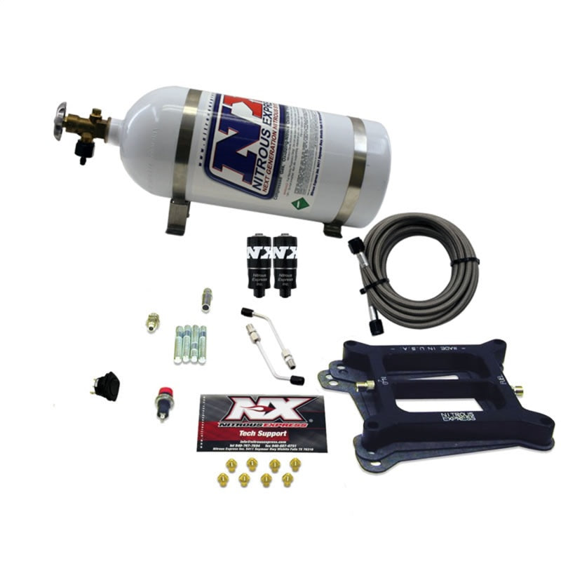 Nitrous Express Hitman Plate Nitrous System w/ 10 lb. Bottle/Brackets