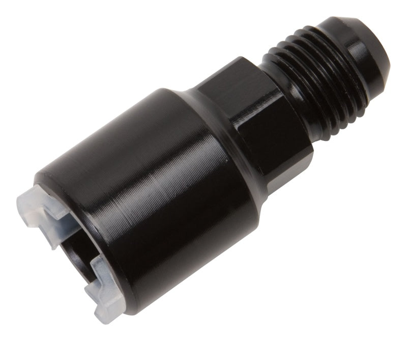 Russell Push-On EFI Fitting #6 to 3/8" Hard Tube Black