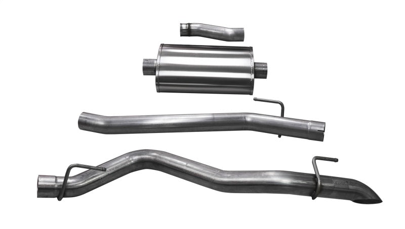 Corsa Sport Exhaust System - Cat-Back - 3" Diameter - Single Side Exit - Turn Down Tip - Stainless