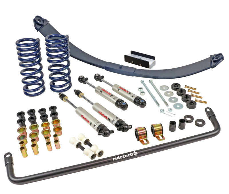 RideTech Street Grip Suspension Lowering Kit - Springs/Shocks/Sway Bars/Bushings/Hardware