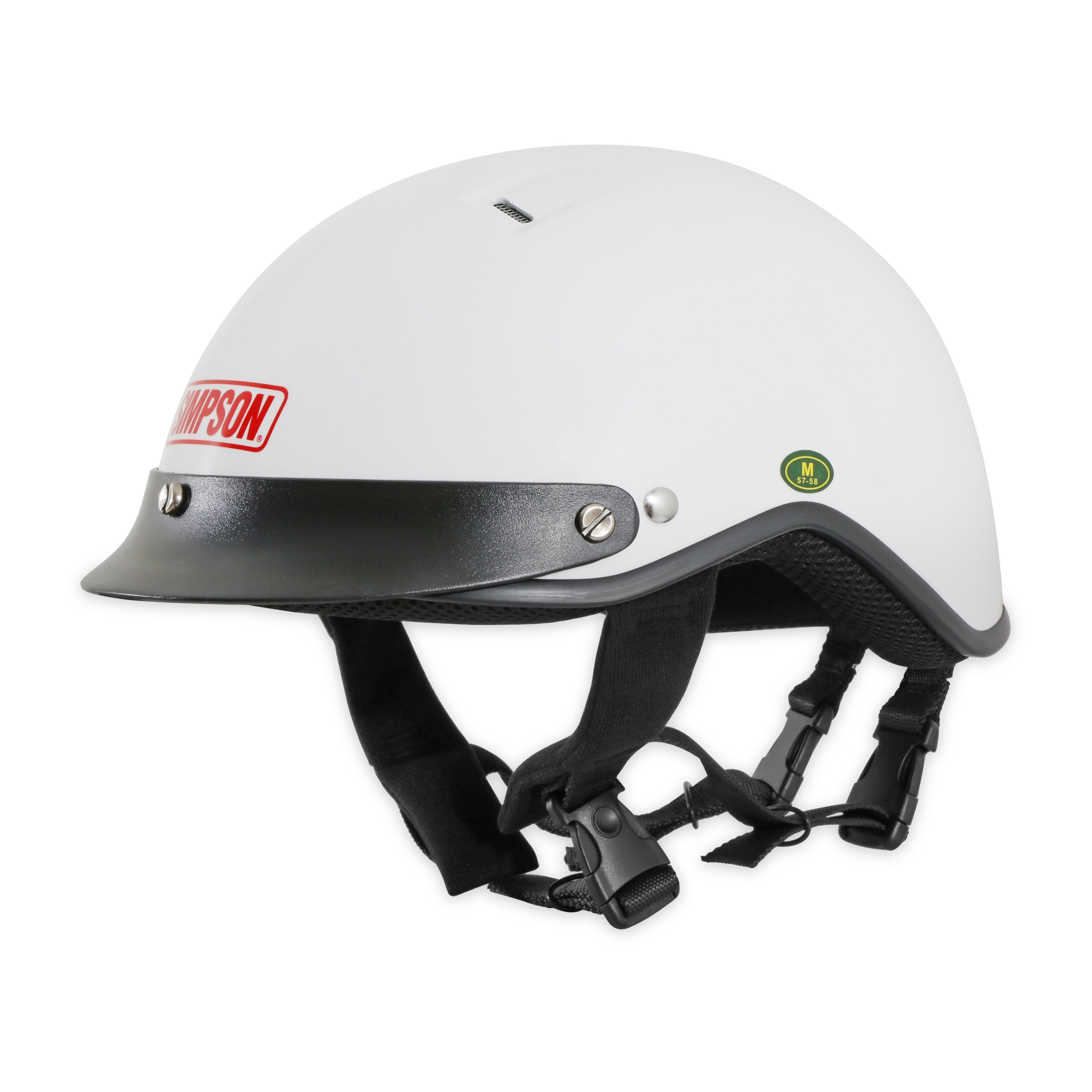 Simpson Shorty Crew Helmet - White