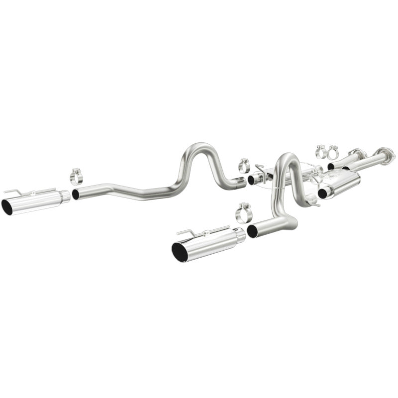 Magnaflow Street Series Cat-Back Exhaust System - 2-1/2 in Diameter - 3-1/2 in Tips - Ford Modular - Ford Mustang 1999-2004 15671