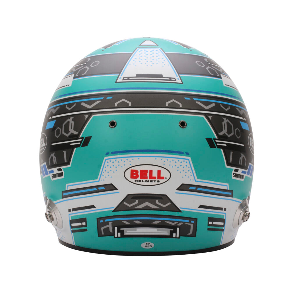 Bell RS7 Pro Stamina Helmet - Antracite/Aquamarine Graphic