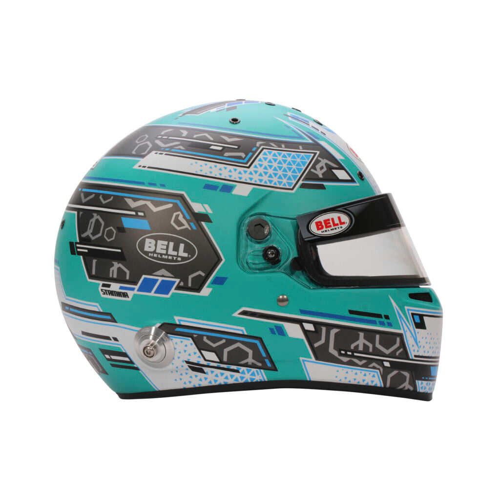 Bell RS7 Pro Stamina Helmet - Antracite/Aquamarine Graphic