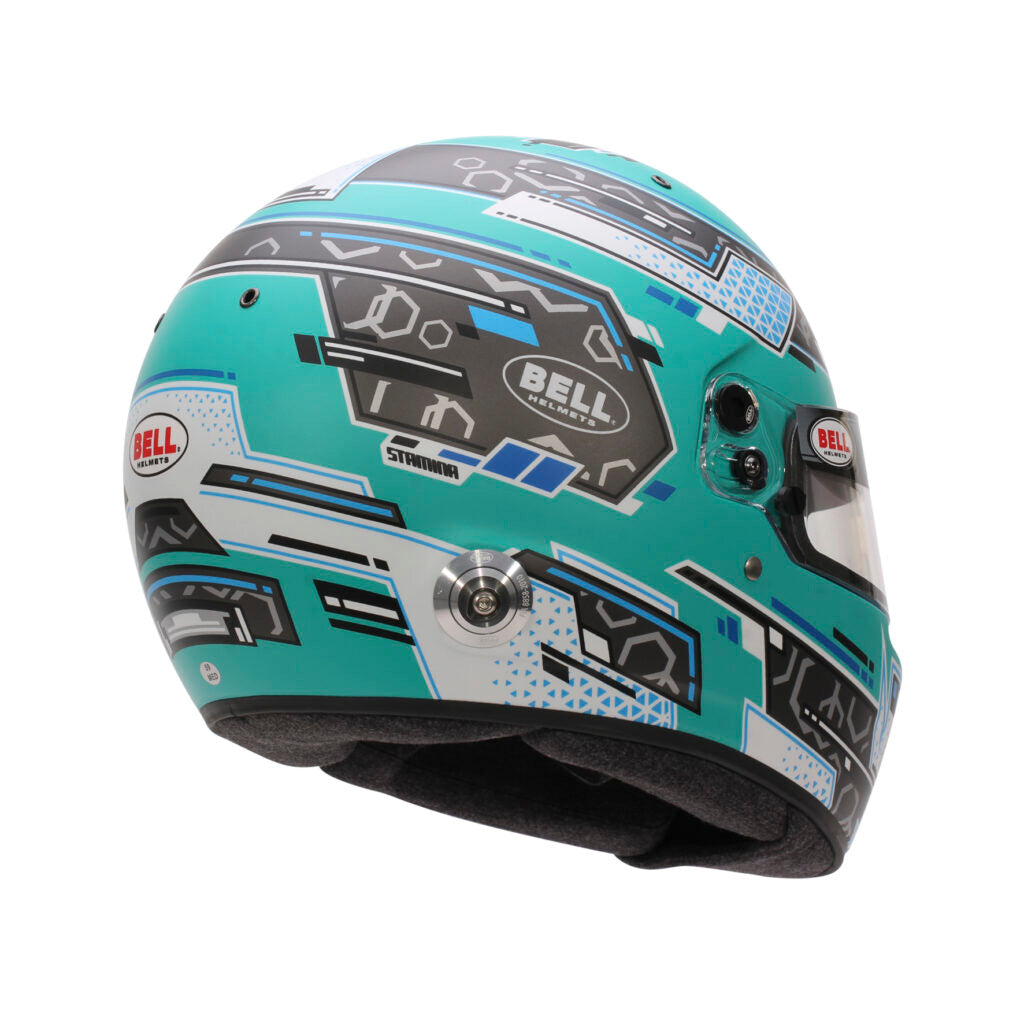 Bell RS7 Pro Stamina Helmet - Antracite/Aquamarine Graphic