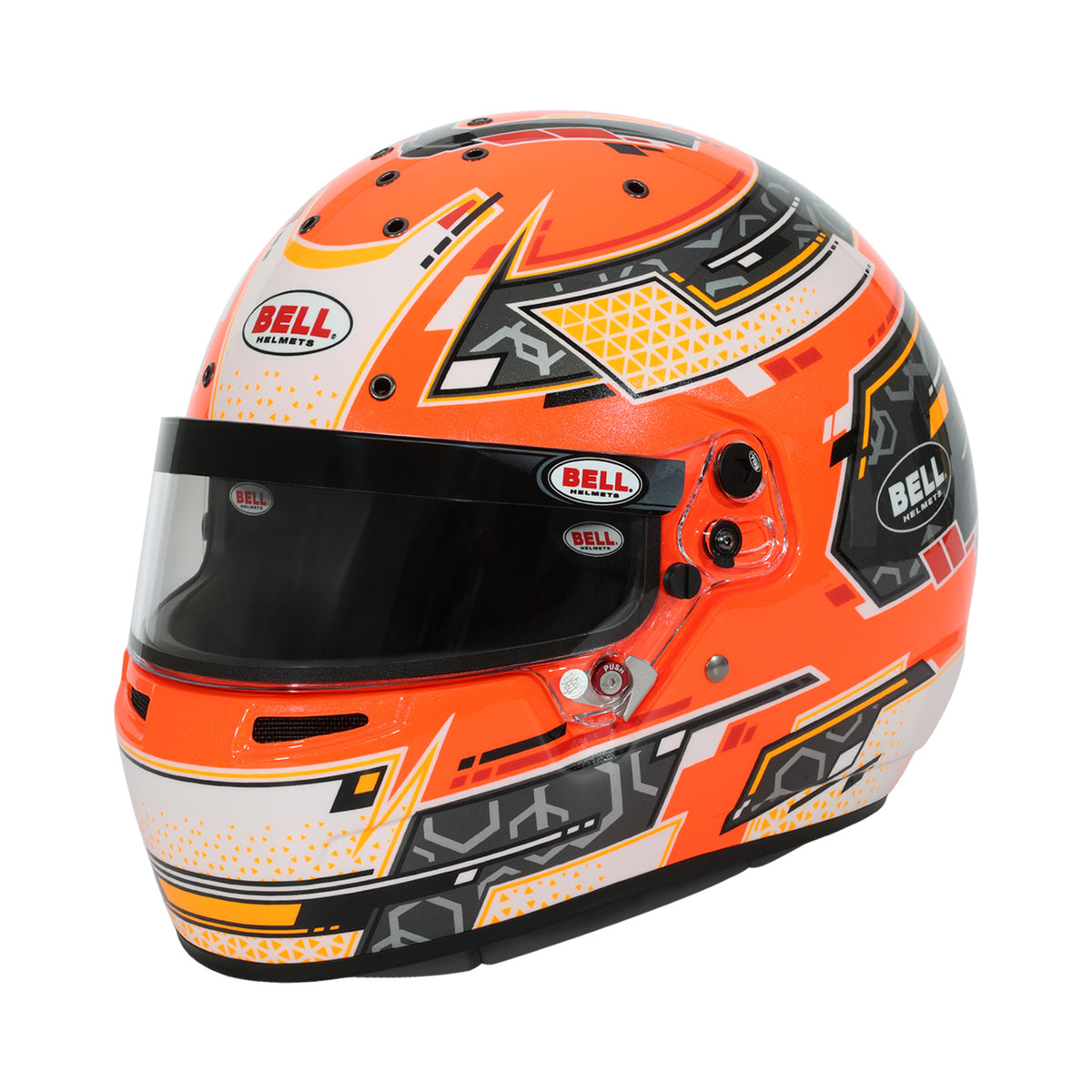 Bell RS7-K Stamina Karting Helmet - Antracite/Orange