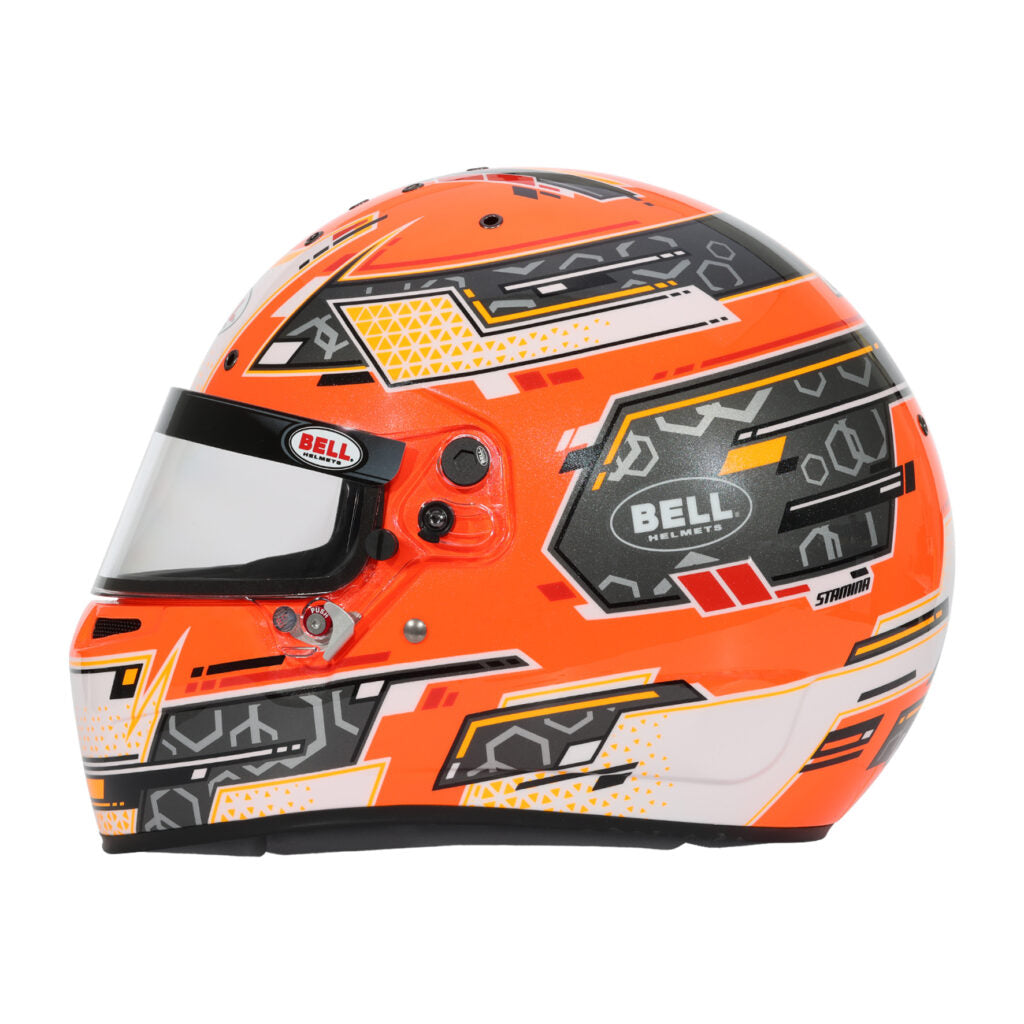 Bell RS7-K Stamina Karting Helmet - Antracite/Orange