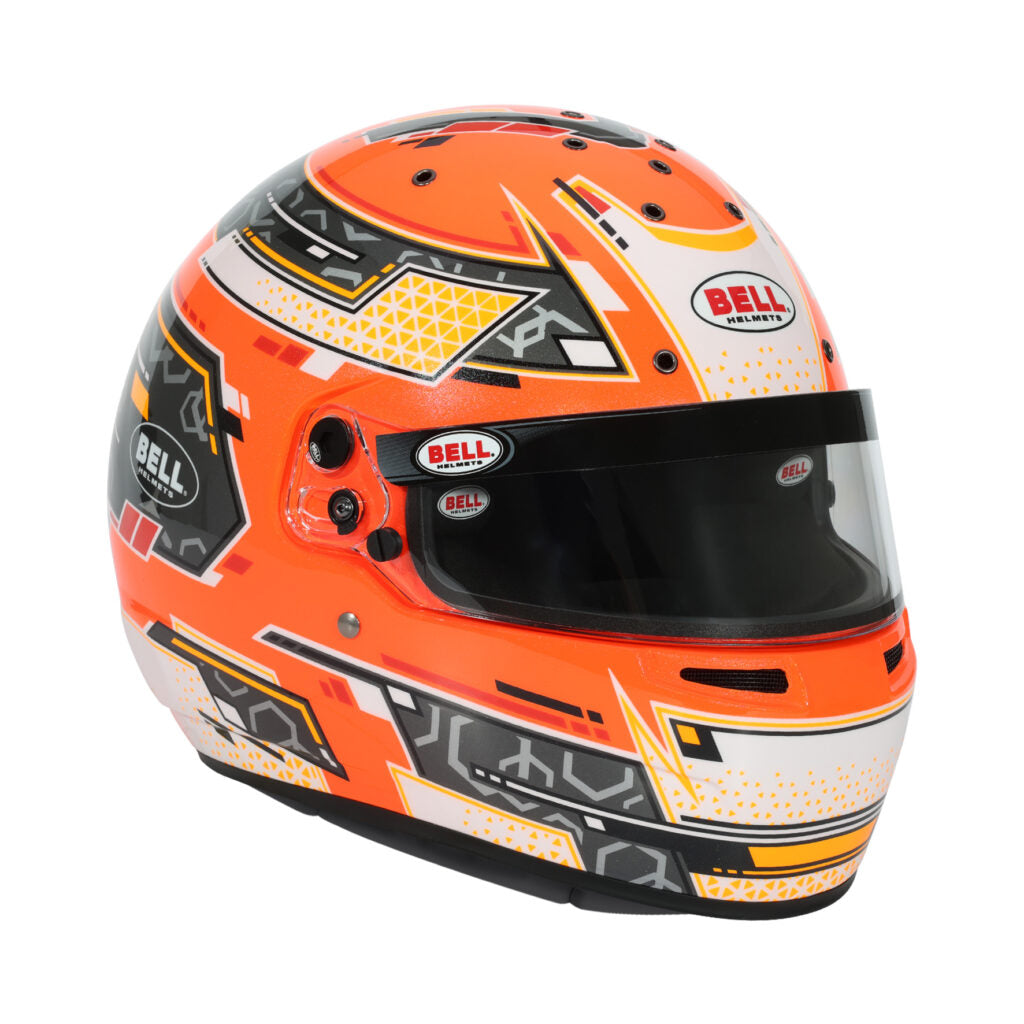 Bell RS7-K Stamina Karting Helmet - Antracite/Orange