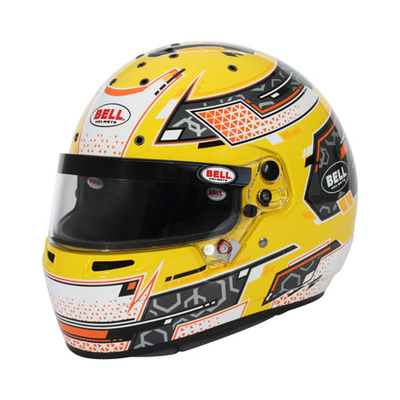Bell RS7-K Stamina Karting Helmet - Antracite/Yellow