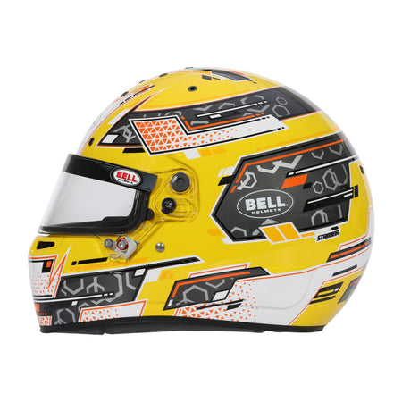 Bell RS7-K Stamina Karting Helmet - Antracite/Yellow