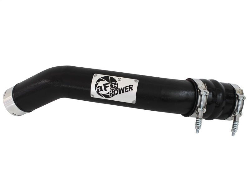 aFe Power BladeRunner Intercooler Pipe - Aluminum - Black Powder Coat - Intercooler Hot Side - Ford Powerstroke