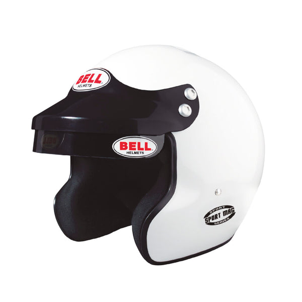 Bell MAG SPORT Open Face Motorsport Racing Helmet - Snell SA2025, Snell SA2025 | White