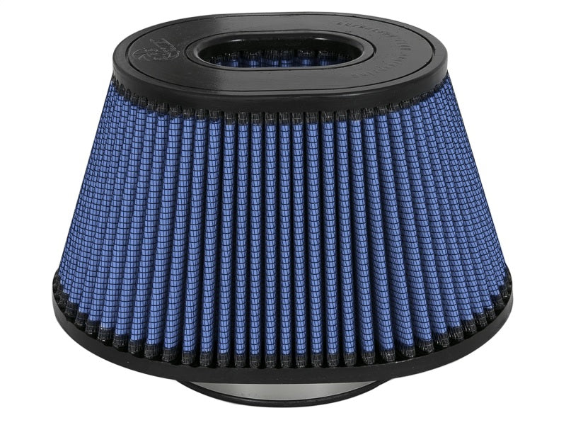 aFe Power Magnum FLOW Pro 5R Air Filter Element - 7 x 10" Base - 6-3/4 x 5-1/2" Top - 5-3/4" Tall - 5-1/2" Flange - Reusable Cotton - Blue - Universal