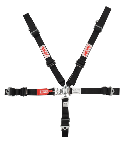 Simpson Platinum Plus 5-Point Quarter Midget Latch & Link Harness - Black