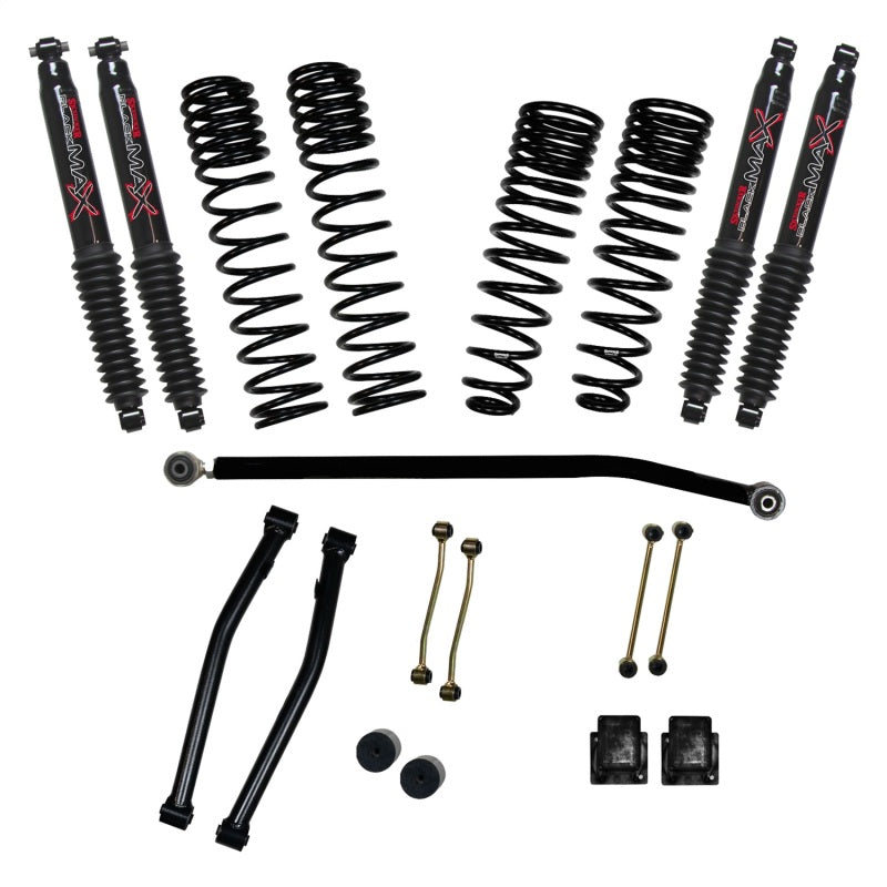 Skyjacker Suspension Lift Kit - Bump Stops/Hardware/Lower Links/Shocks/Spacers/Springs/Sway Bar End Links/Track Bar