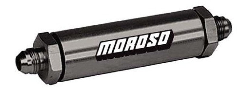 Moroso -10 AN In-Line Screened Oil Filter - 5/8"-10 AN Fittings