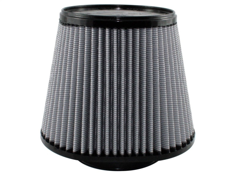 aFe Power Magnum FLOW Pro DRY S Air Filter Element - Conical - 7" Long x 10" Wide Base - 7" Top Diameter - 8" Tall - 5-1/2" Flange - Synthetic - White