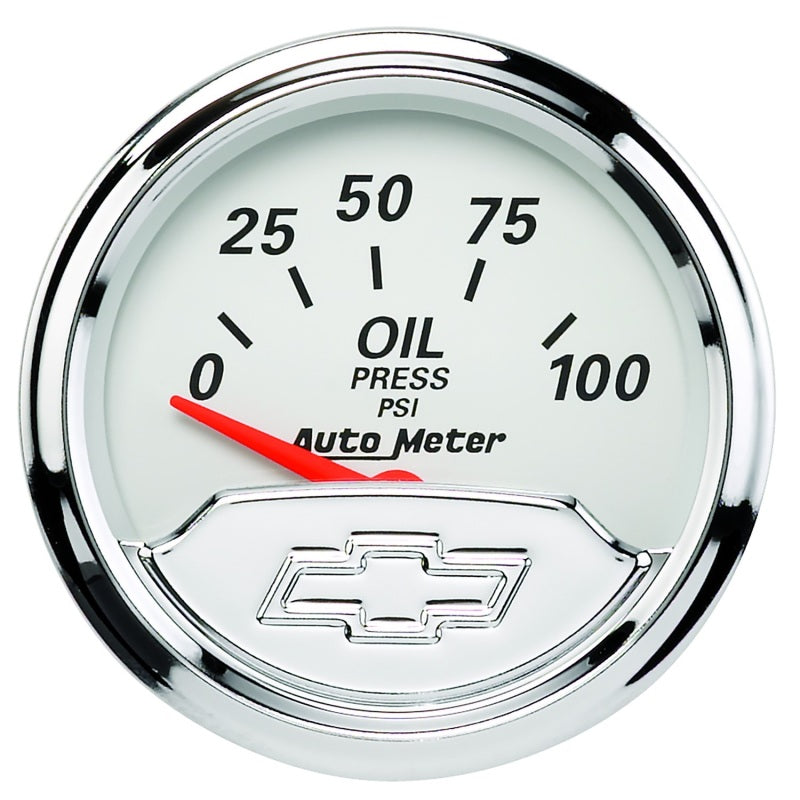 Auto Meter 2-1/16 Gauge Oil Pressure 100 psi Chevrolet