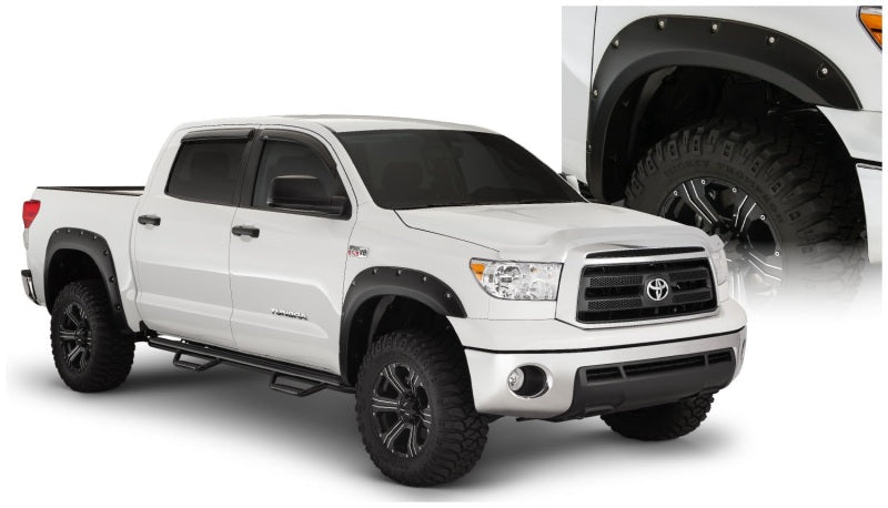 Bushwacker Pocket Style Front / Rear Fender Flare - 2 in Wide - Black - Toyota Fullsize Truck 2013