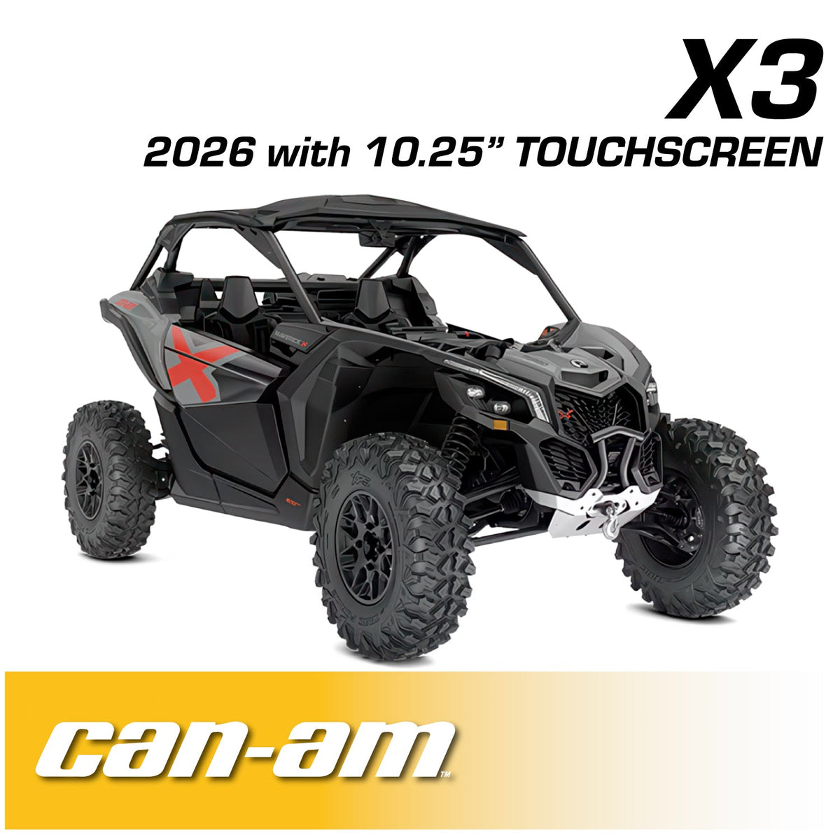 Rugged Radios 2026 Can-Am Maverick X3 Complete Communication Kit /w Bluetooth Intercom and 2-Way Radio - STX Stereo Remote Head / M1 VHF Business Band (10.25 Touchscreen Models Only) X326-STX-RS-M1