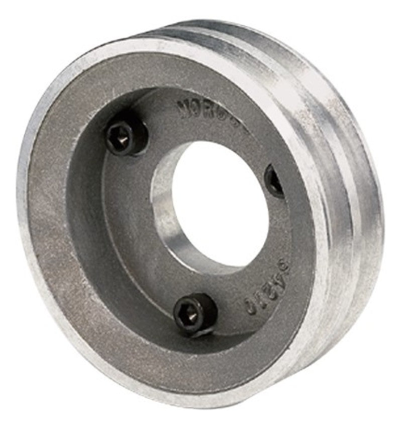 Moroso Single Groove Crankshaft Pulley - Chevrolet 302-350 - Single Groove - 1969 and Later (With Long Water Pump) - 30% Reduction - 4.95" O.D.