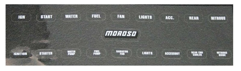 Moroso Switch Panel Label