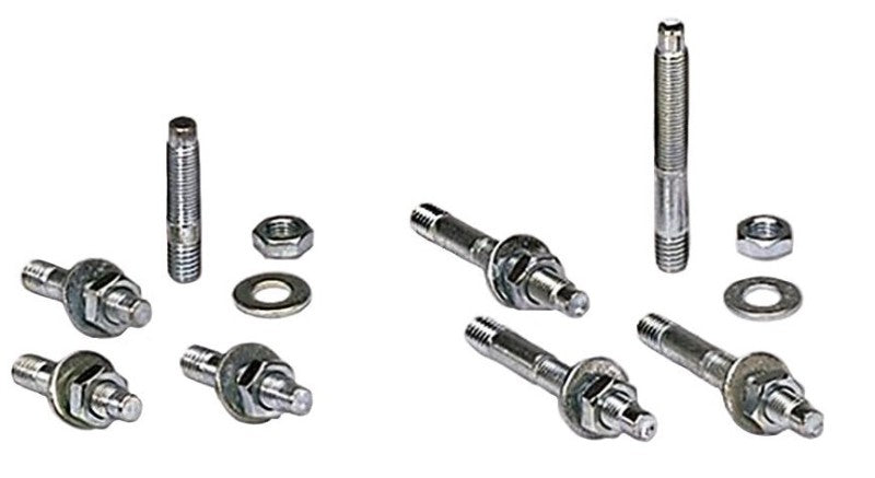 Moroso 1-3/8" Carburetor Stud Kit - Fits Carbs w/ 1/2" Thick Flange Base - 5/16"-18 and 24 x 1-3/8" Long