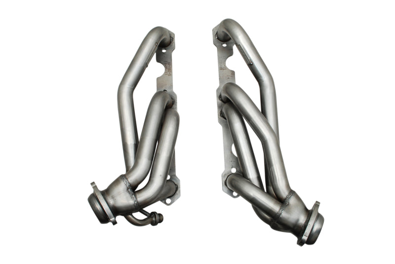 Gibson Shorty Headers - 1.5 in Primary - Stock Collector Flange - Small Block Chevy - GM Fullsize SUV / Truck 1996-2000 - Pair