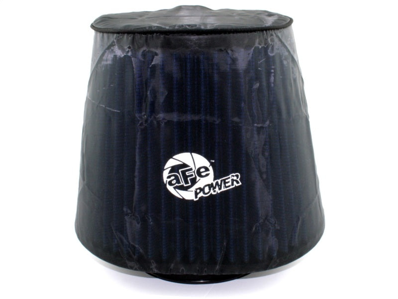 aFe Power Magnum Shield Air Filter Wrap - Pre-Filter - 7 x 10" Base - 7" Top - 8" Tall - Top - Water Repellent - Polyester - Black